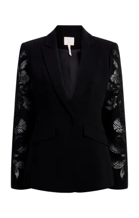 Cutout Paisley Embellished Cheyenne Blazer