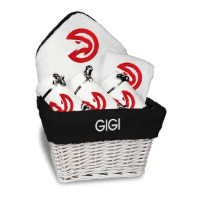 Personalized Atlanta Hawks Medium Basket - 6 Items