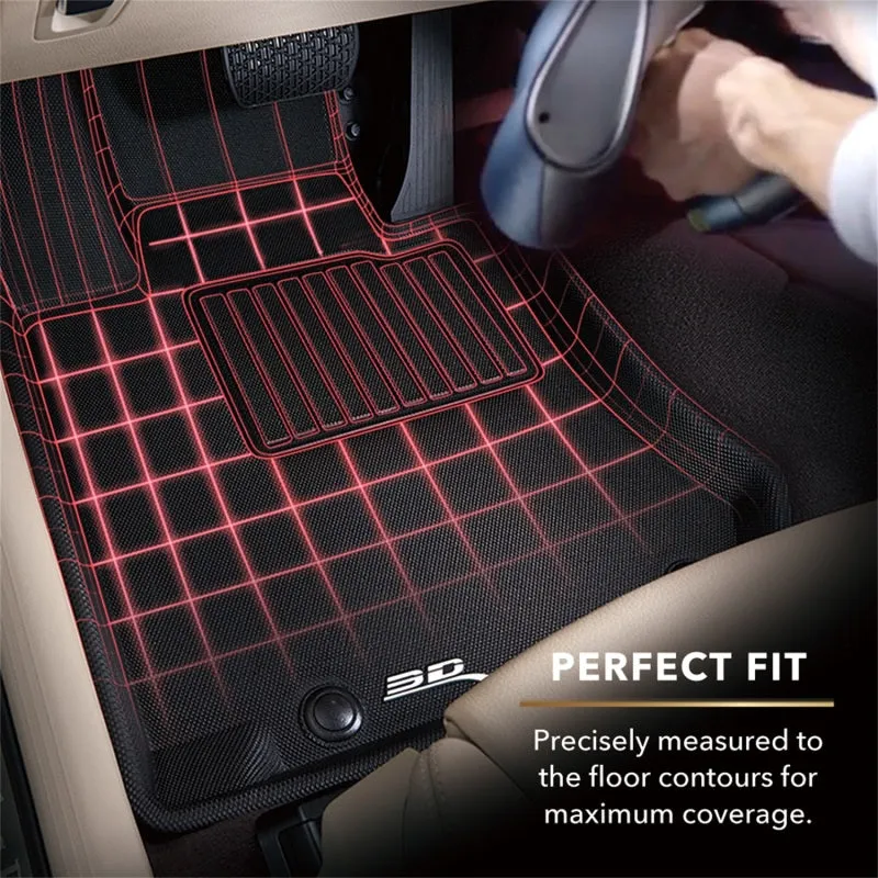 3D MAXpider Kagu 2nd Row Floor Liner - Black / Textured - GM Midsize SUV 2017-21