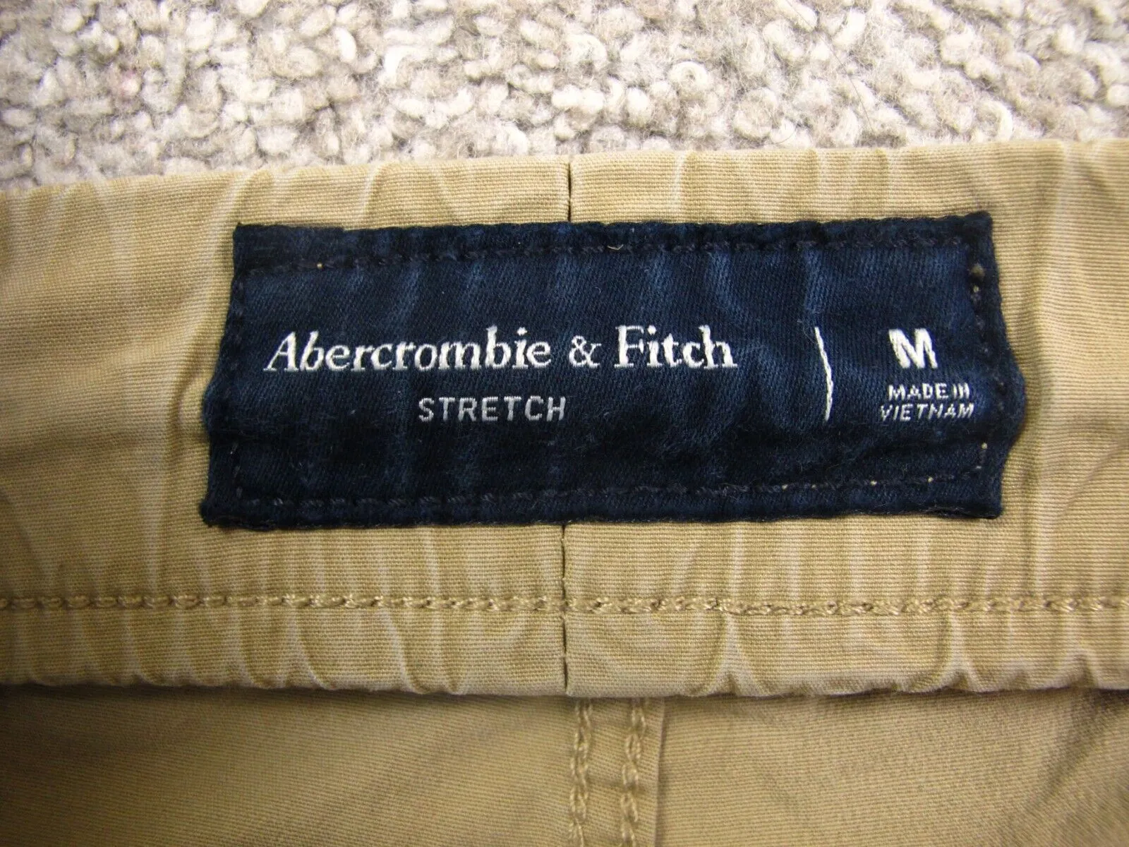 Abercrombie & Fitch Womens Activewear Sweatpant Elastic Waist Khaki Size Medium