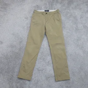 Abercrombie & Fitch Womens Langdon Skinny Stretch Pant Mid Rise Khaki SZ W29XL32