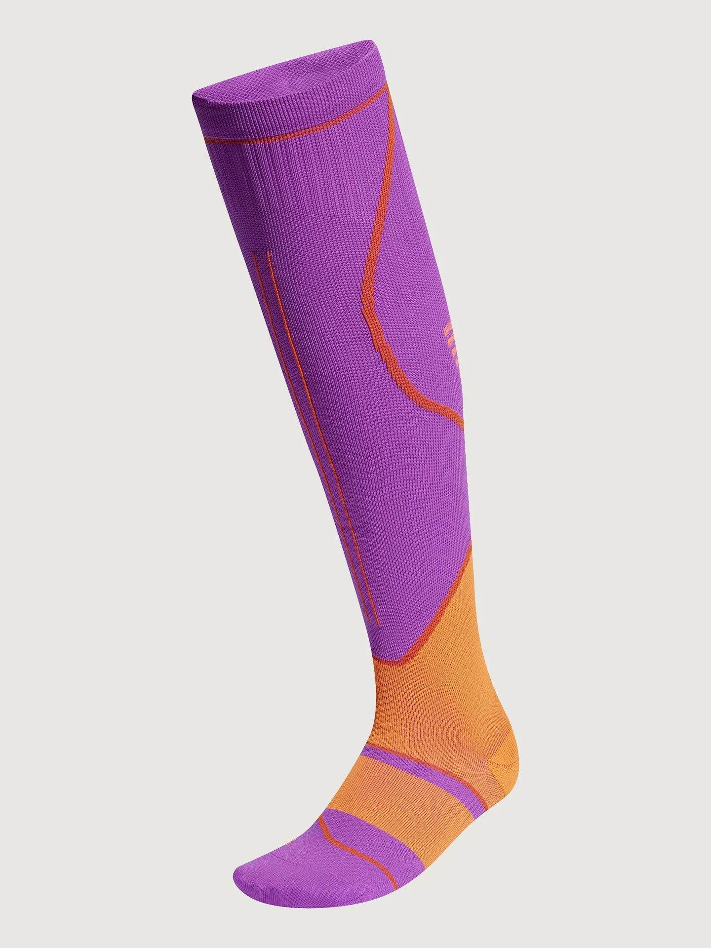 adidas by Stella McCartney High Socks - Shock Purple/Signal Orange Mel/Active Orange