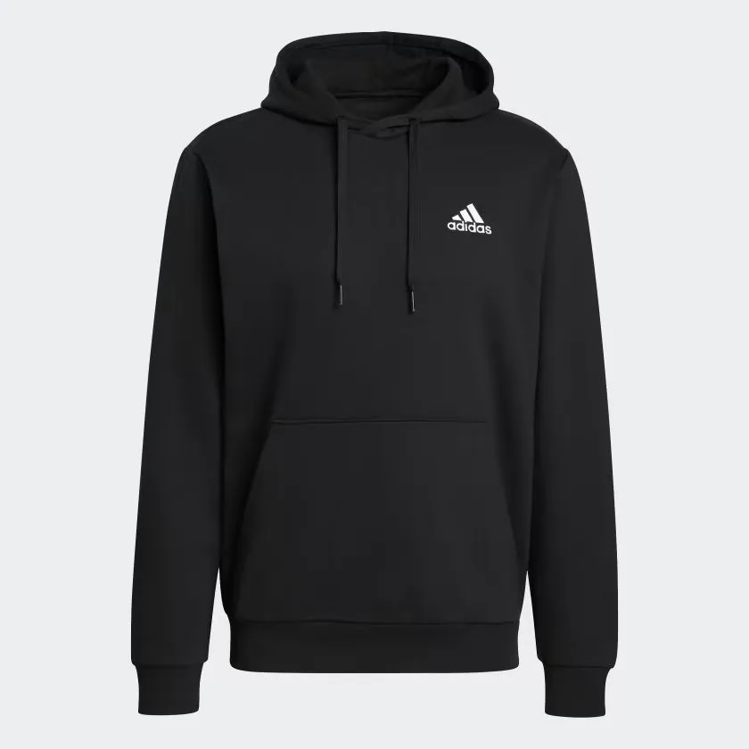 ADIDAS ESSENTIALS FLEECE HOODIE - MENS - BLACK