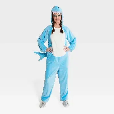 Adult Blue Shark Halloween Costume Jumpsuit M - Hyde & EEK! Boutique