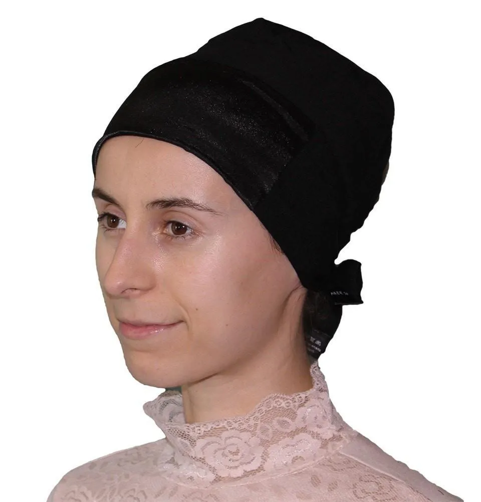 Aker Satin Bonnet Underscarf - Black