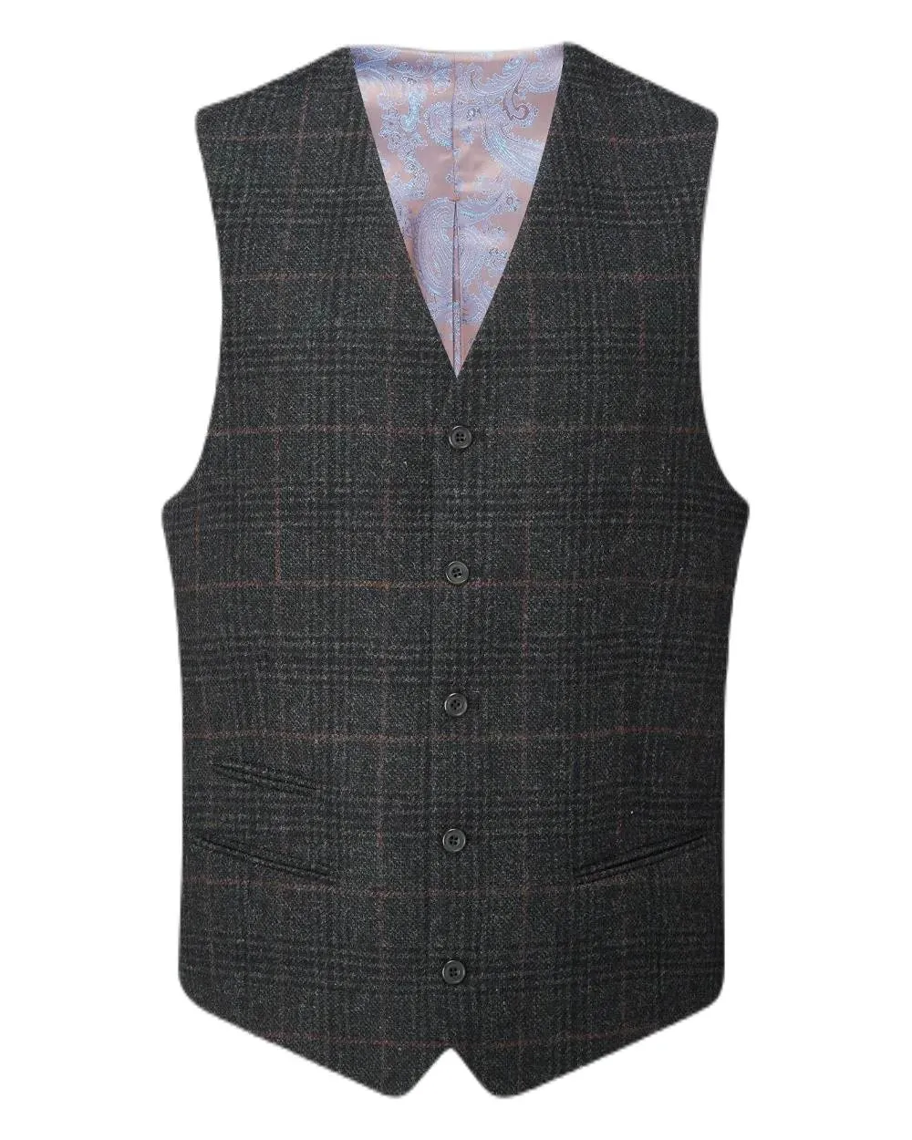 Alan Paine Surrey Mens Tweed Lined Waistcoat