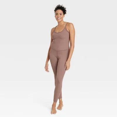 All In Motion Women's Bodysuit Workouts Yoga Active Jumpsuit