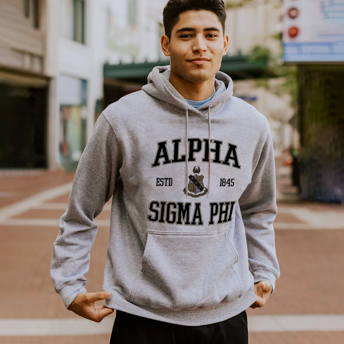 Alpha Sig Classic Crest Hoodie