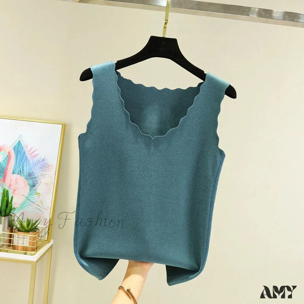 Amy Fashion - Seamless Thermal Underwear Tops