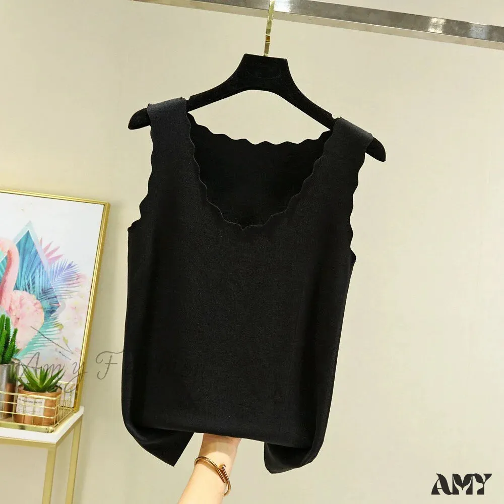 Amy Fashion - Seamless Thermal Underwear Tops