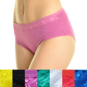 angelina ladies assorted color lace underwear Case of 6