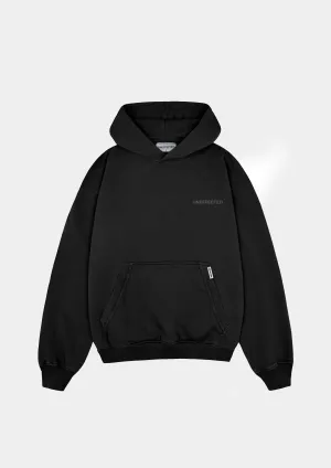 Archive Logo Oversized Hoodie - Black