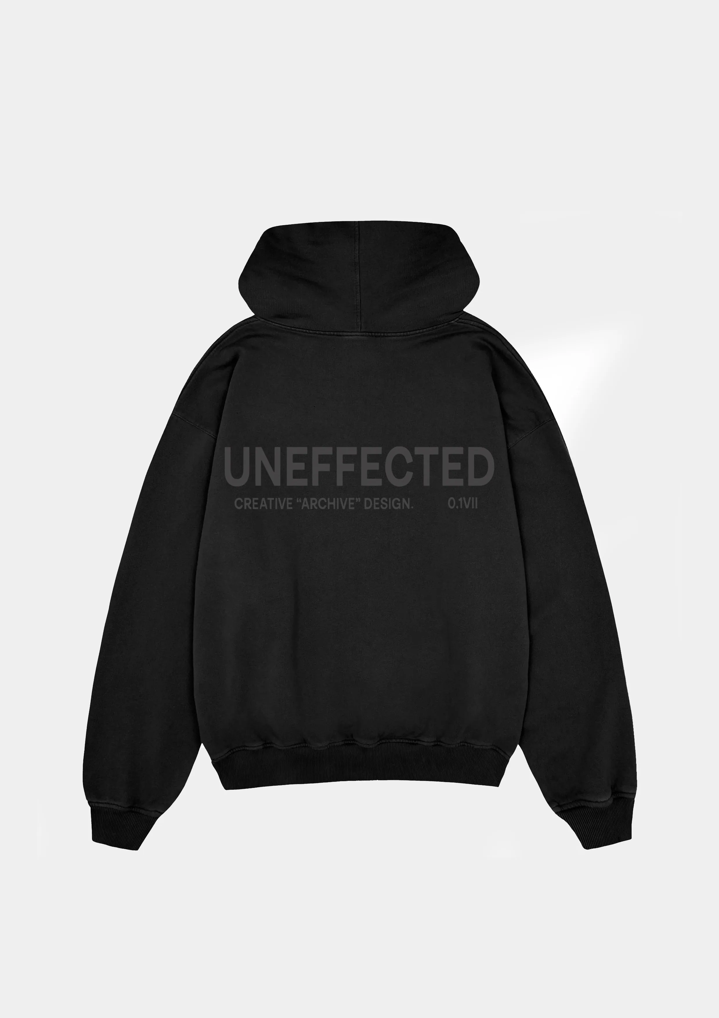 Archive Logo Oversized Hoodie - Black