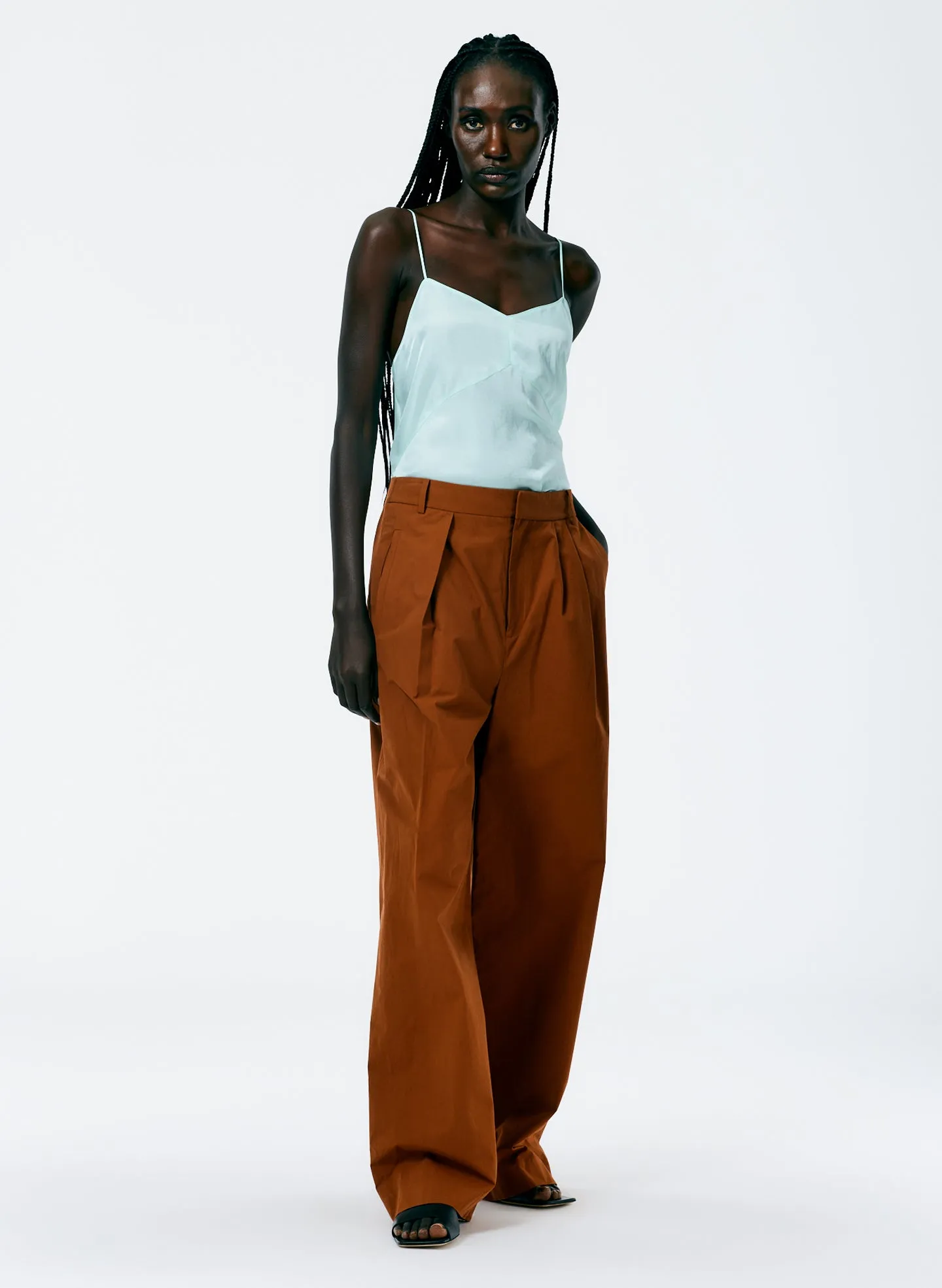 Arun Suiting Asymmetrical Pleat Stella Pant