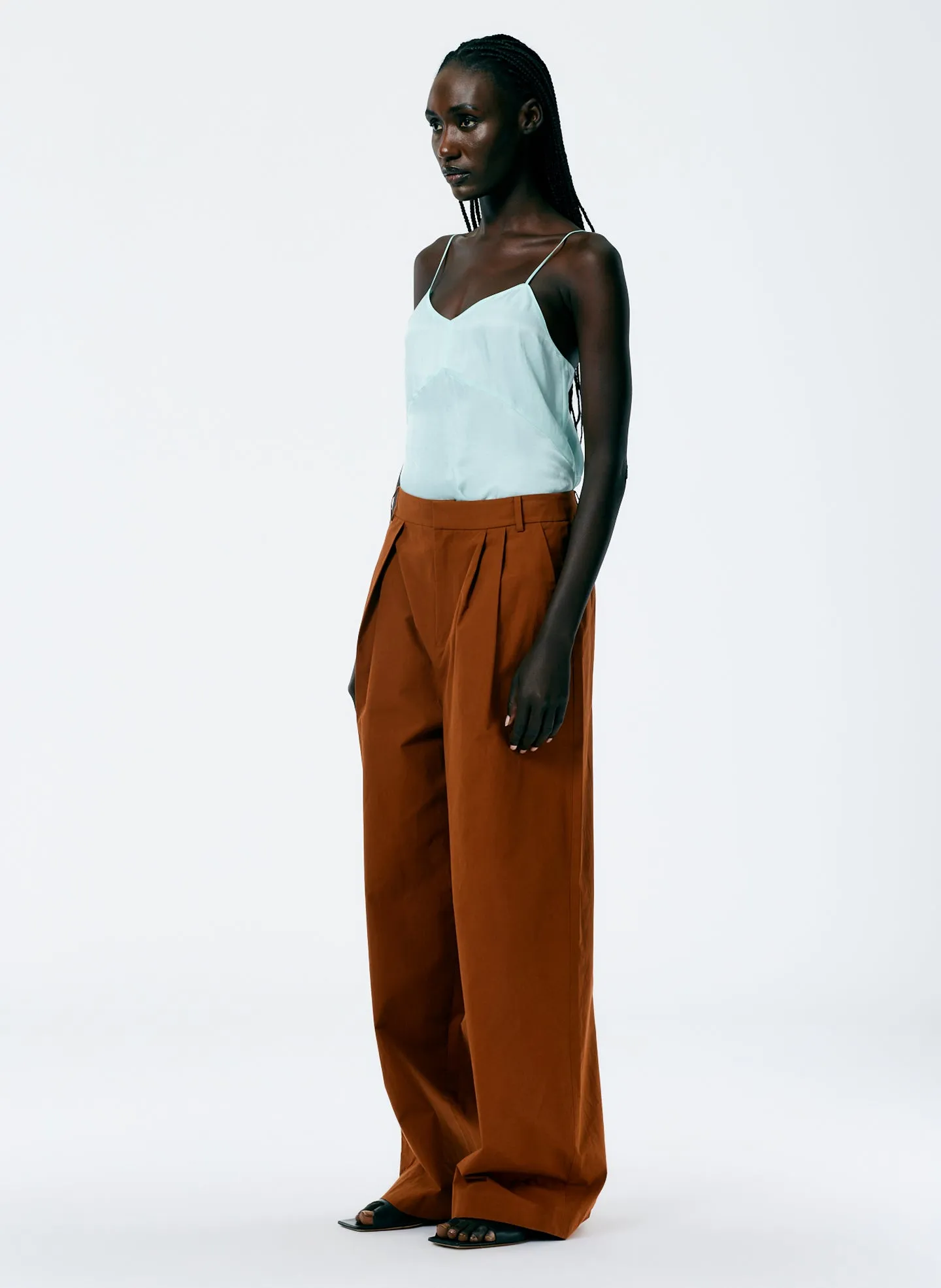 Arun Suiting Asymmetrical Pleat Stella Pant