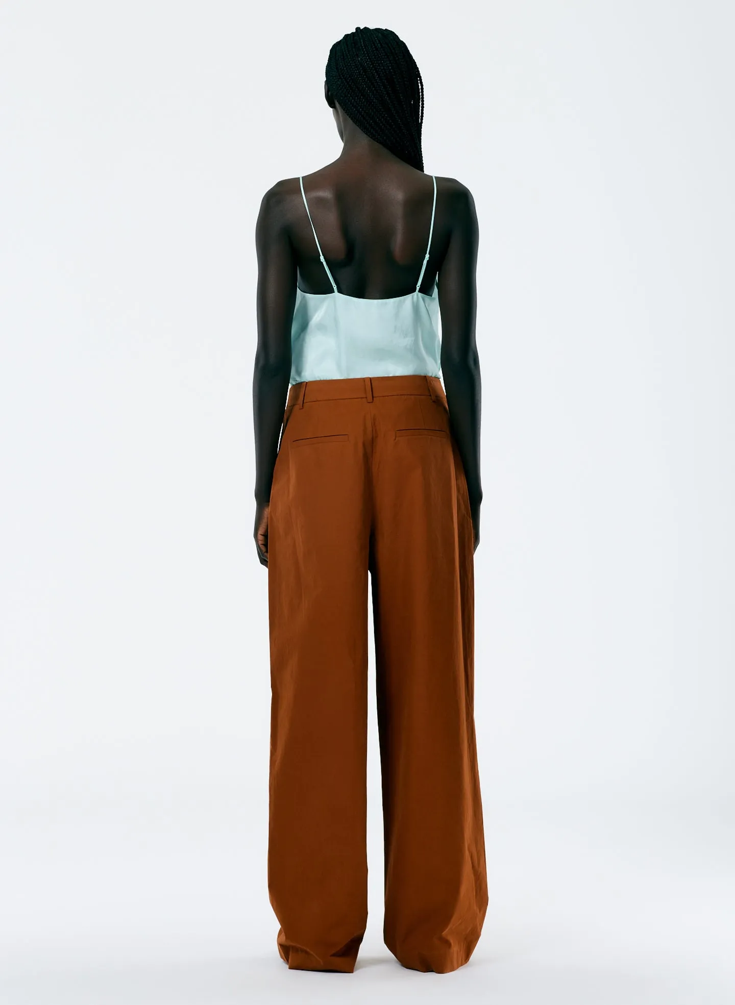 Arun Suiting Asymmetrical Pleat Stella Pant