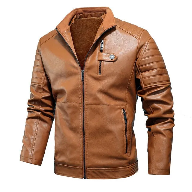 AshoreShop Men's Winter Driving Bomber Style Windbreaker Jacket