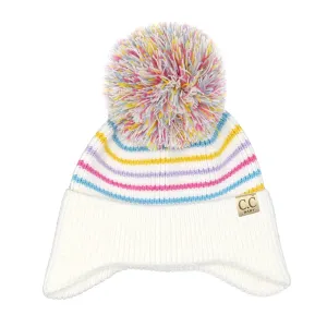 Baby Stripe Earflap Beanie