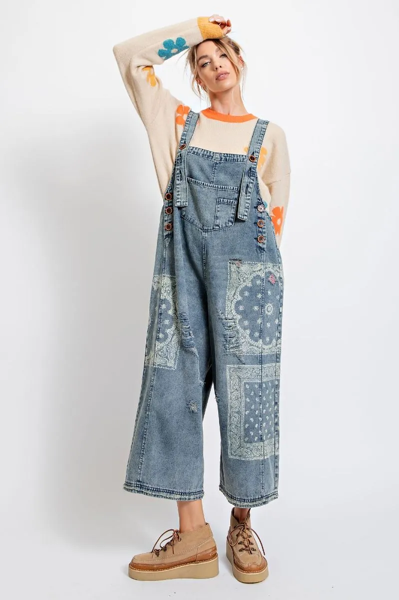 BANDANA LOOSE FIT OVERALLS