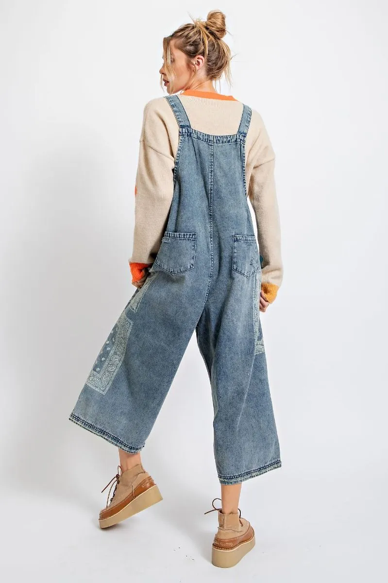 BANDANA LOOSE FIT OVERALLS