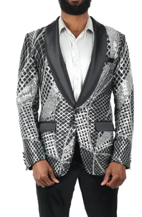 Barabas Men's 'EXQUISITE IMPRESSION' Shine Blazer