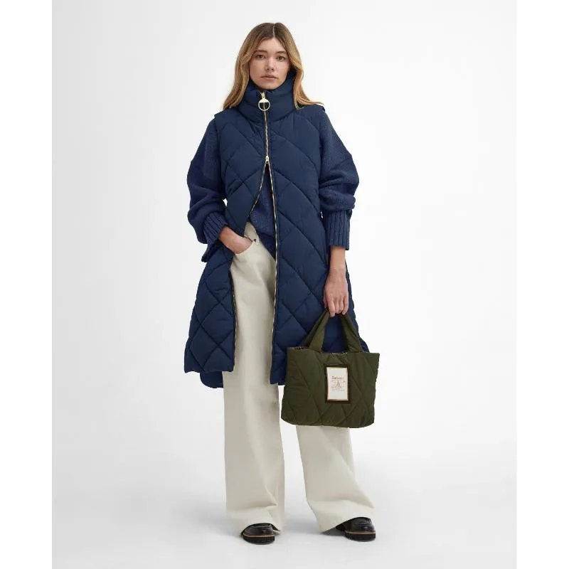 Barbour Leverton Ladies Puffer Gilet - Navy/Classic