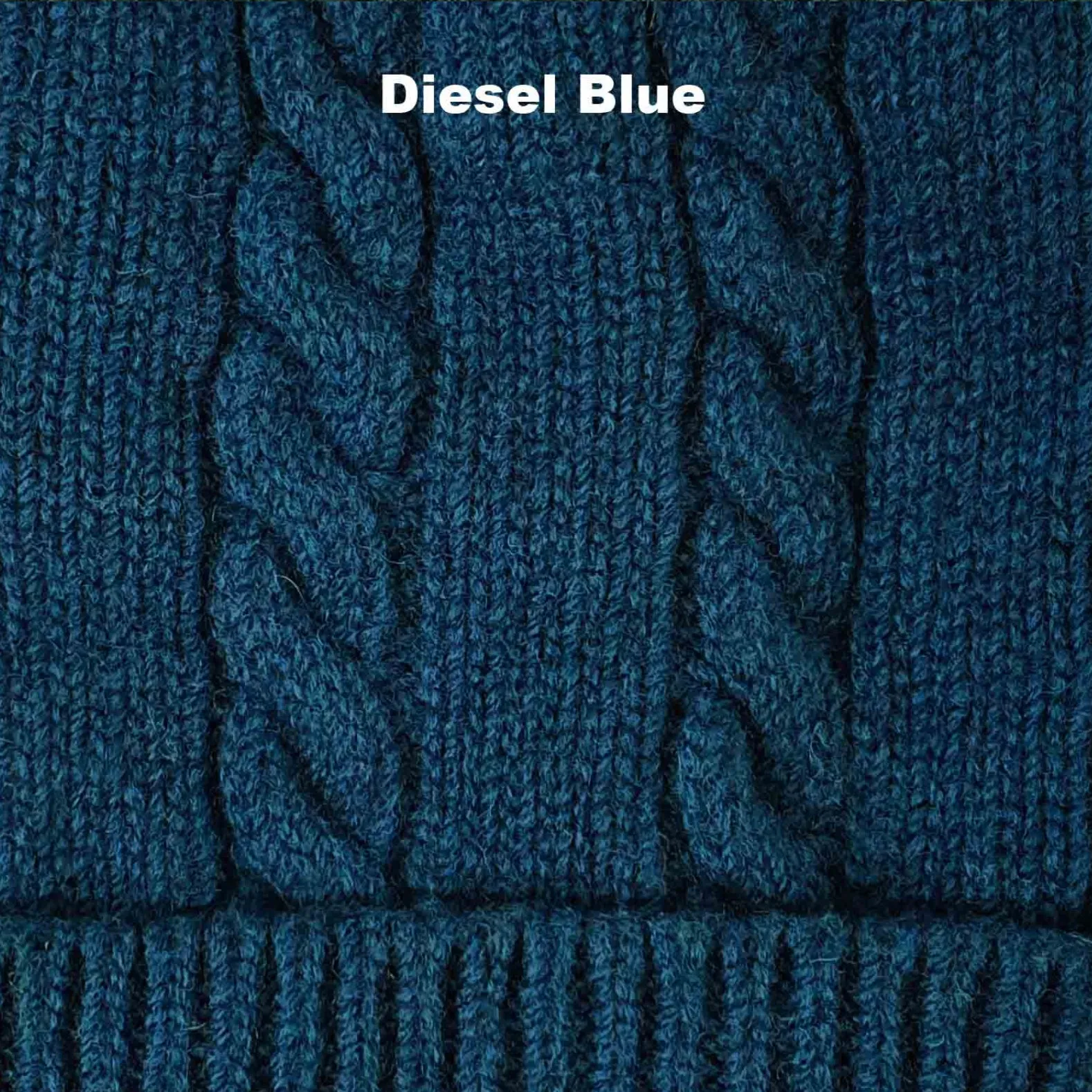 Beanie - Cable, Diesel Blue