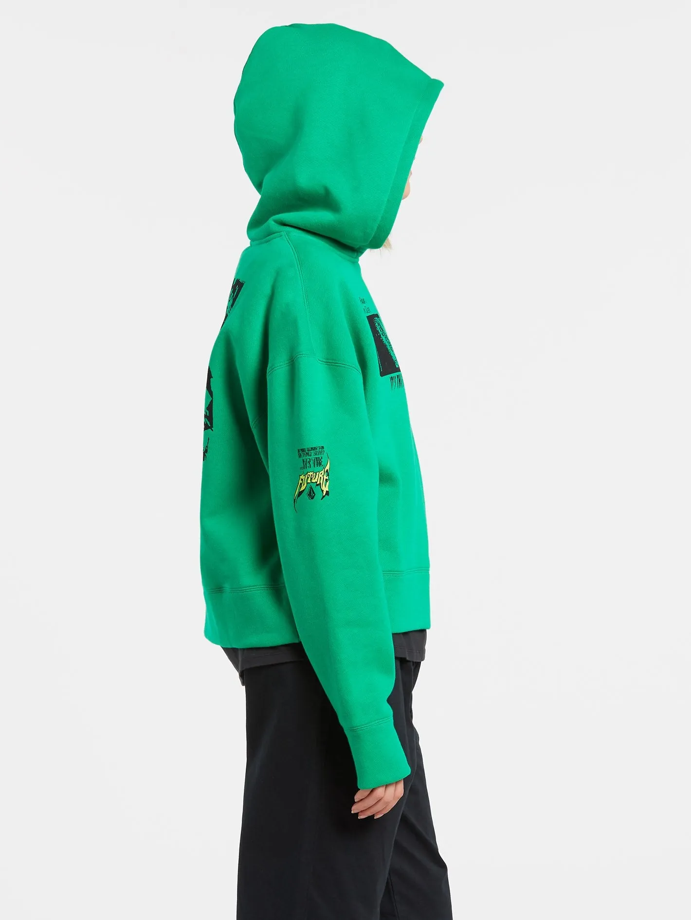 Bits Of Brain Hoodie - SCAROMATIC GREEN