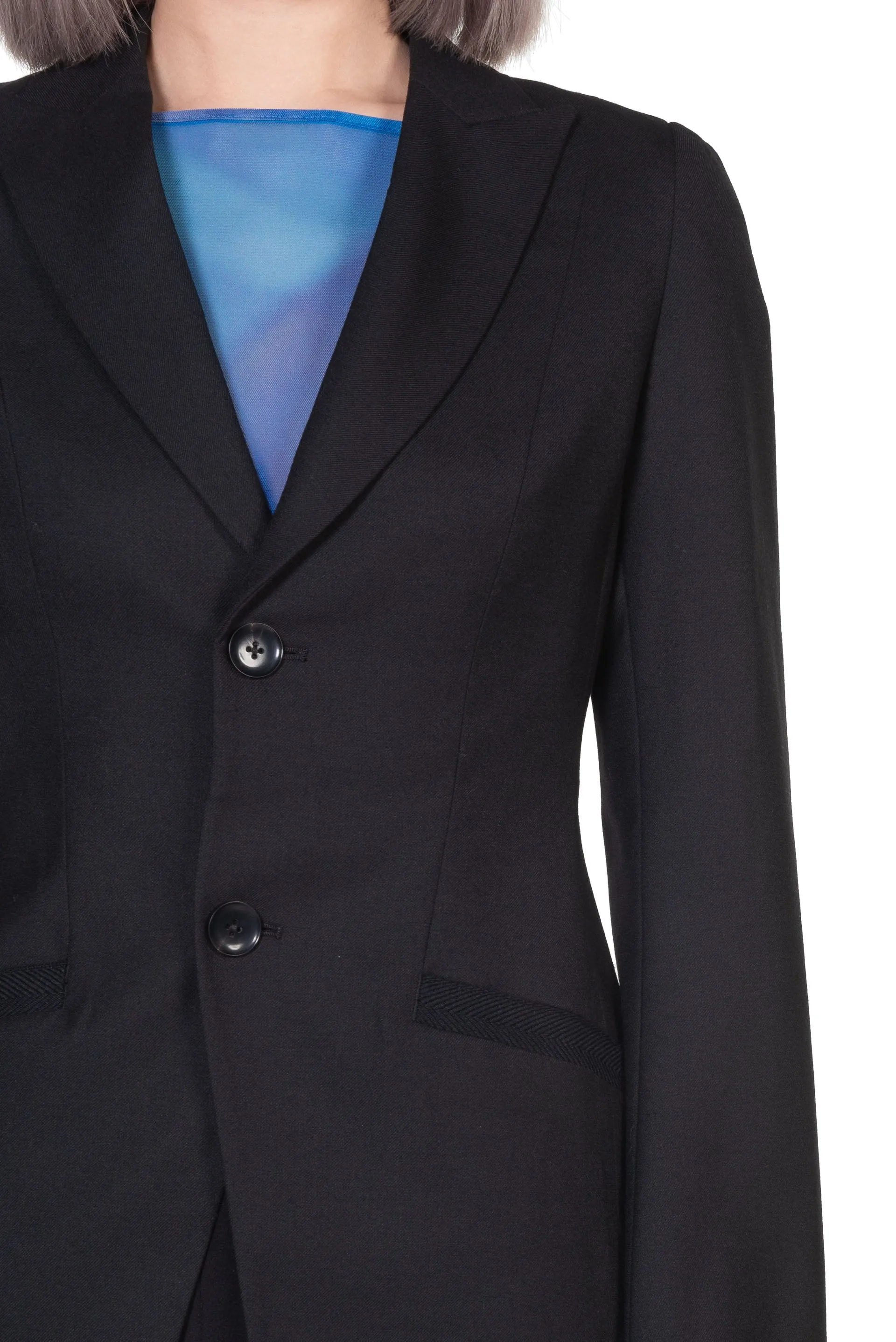 Black Wool Blazer