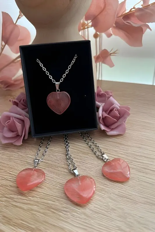 Blissful Stone Heart Necklace