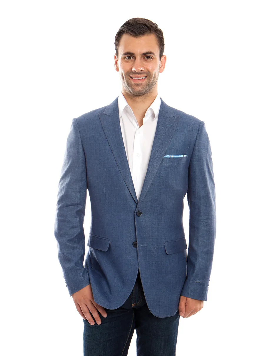 Blue Peak Linen Blazer