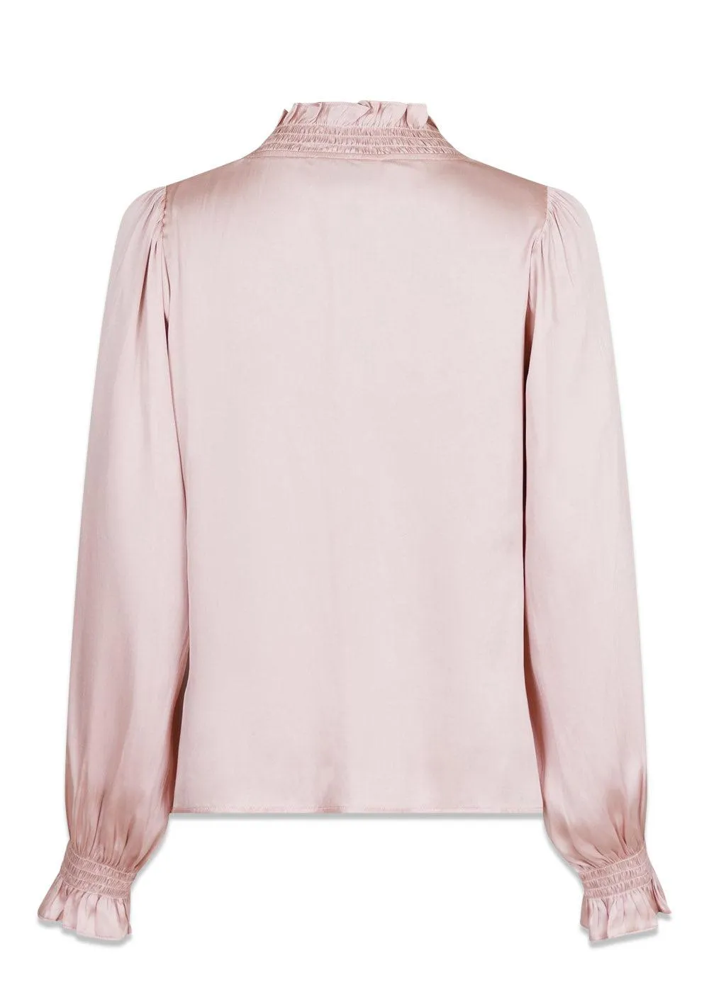 Brielle Satin Blouse - Powder