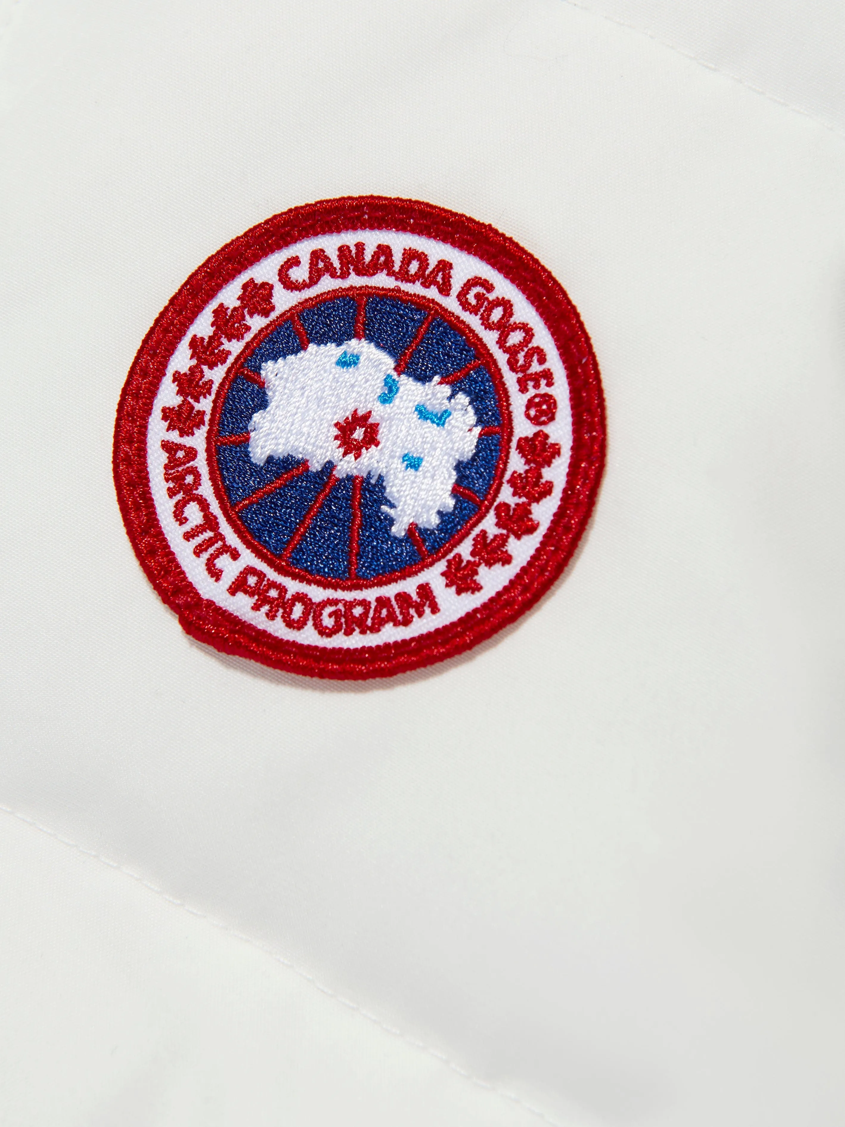 Canada Goose Kids Down Padded Vanier Gilet in White