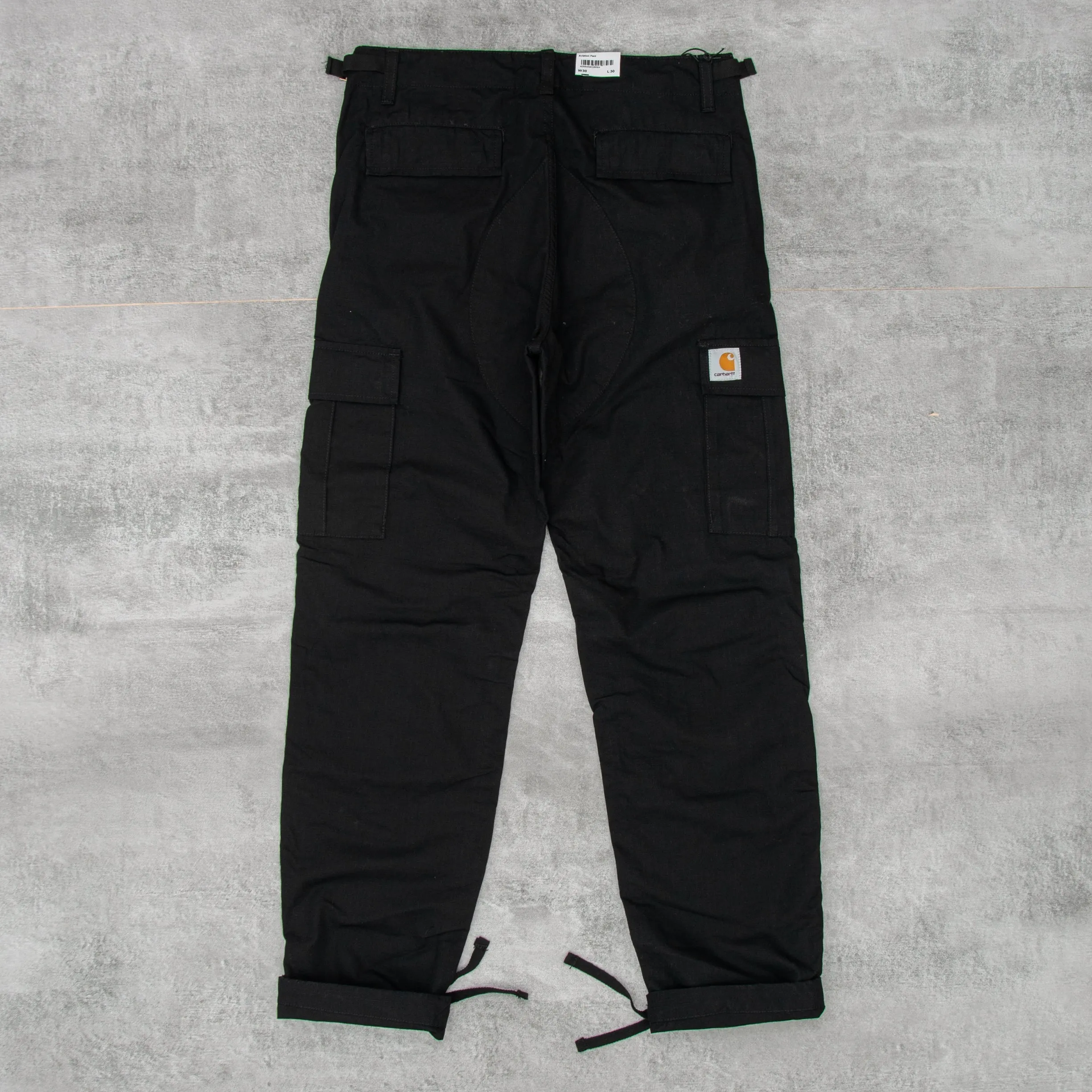 Carhartt WIP Aviation Cargo Pant - Black Rinsed