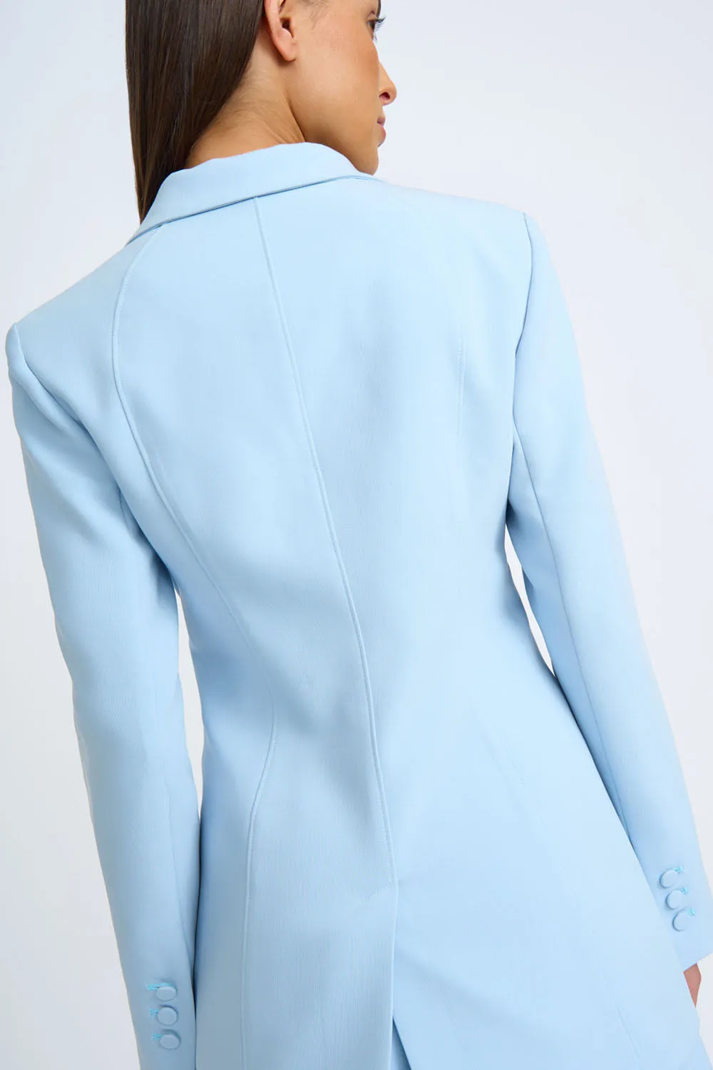 Celia Cinched Blazer | Final Sale - Powder Blue