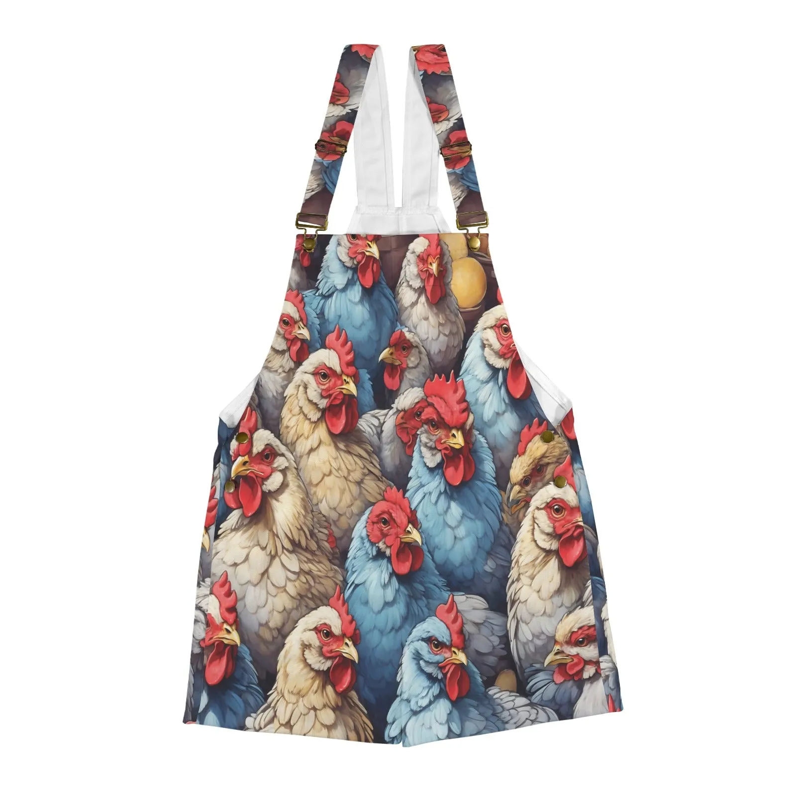 Chickens Roosters awd441 Unisex Shorts Suspender Jumpsuit