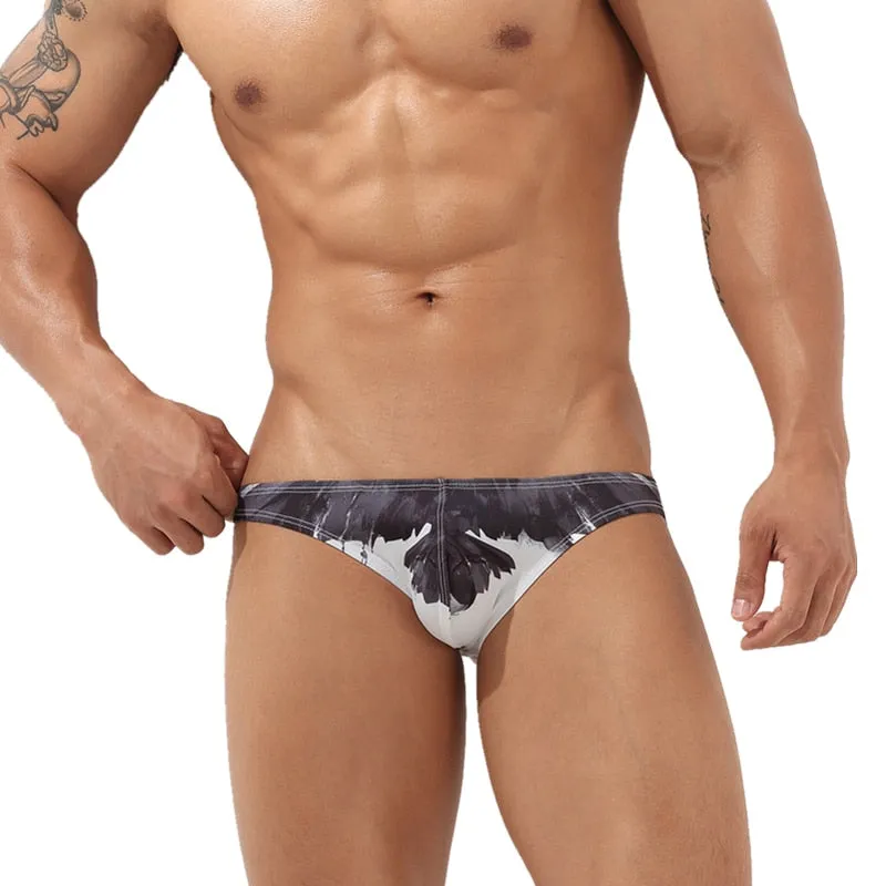 Colorful Abstract and Fruit Patterned Man Brief