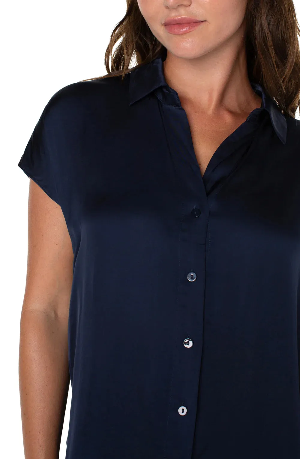 Cora Button Front Top