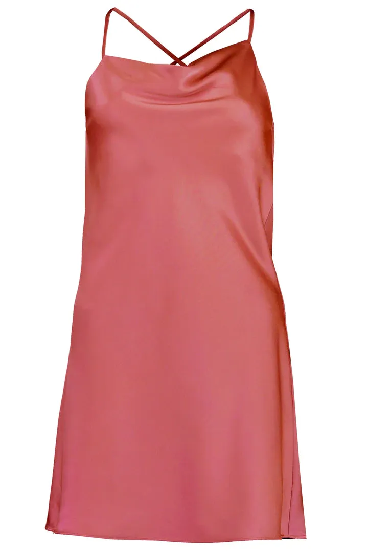 Coral Capri Slip Dress