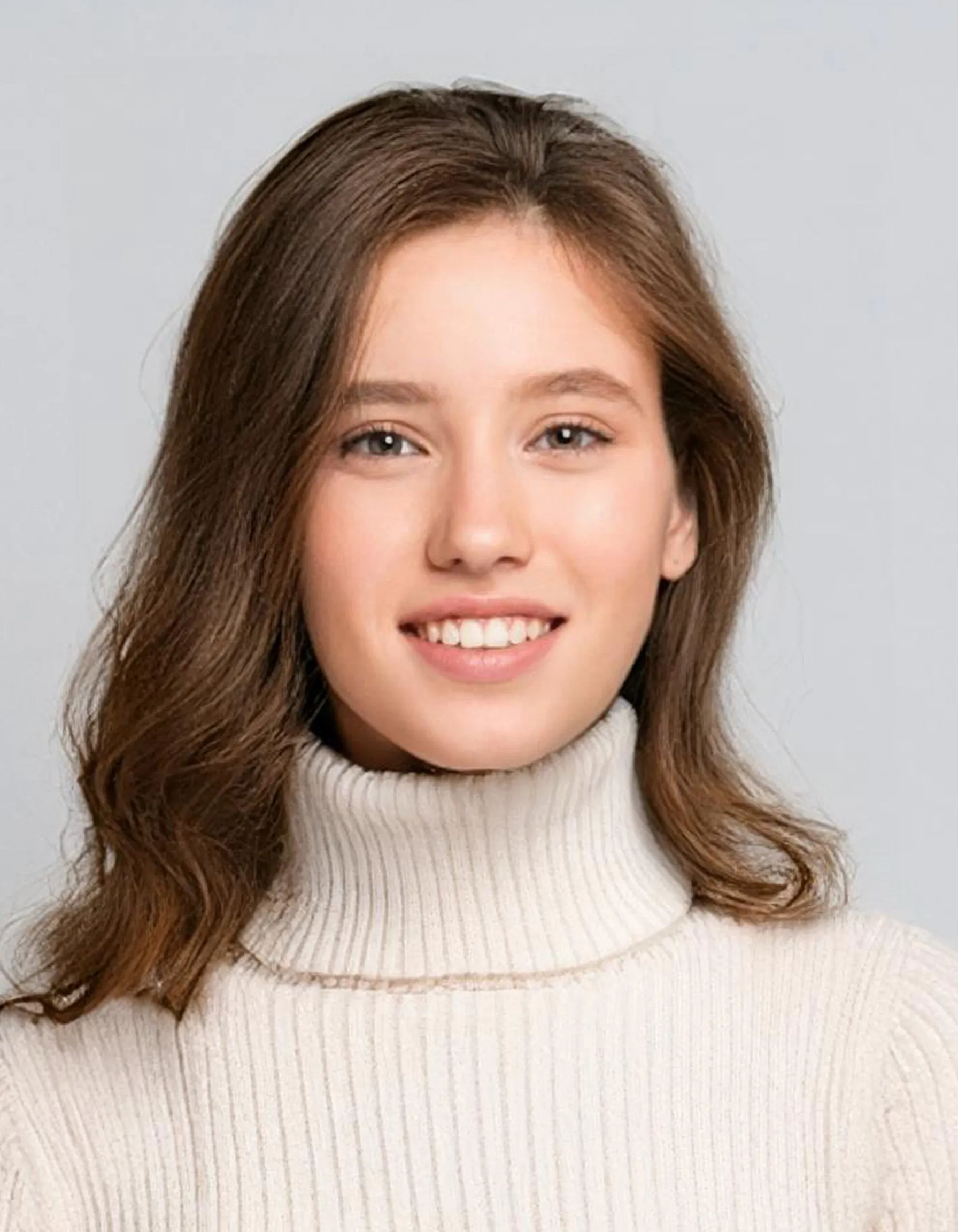 Cream White Soft Knit Turtleneck Sweater