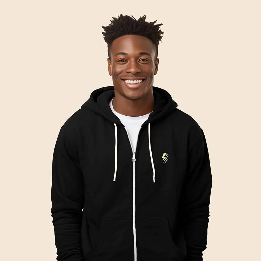 Dalix Lightning Zip Hoodie (Glow in the Dark)