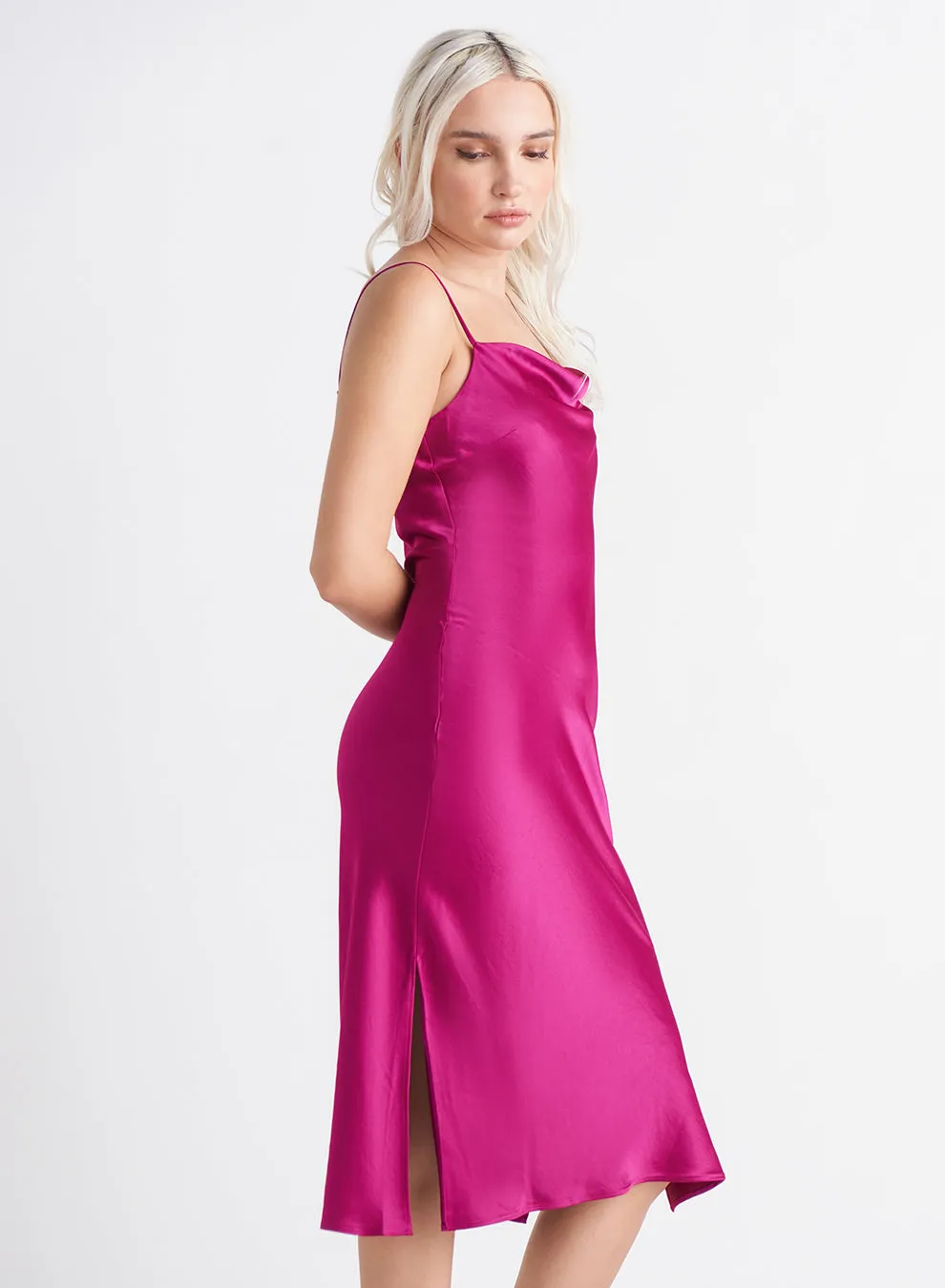 Dex Abigail Satin Slip Dress