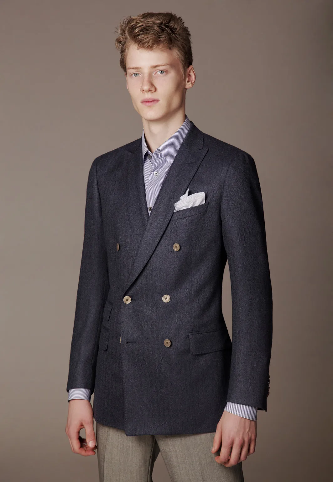 Double-Breasted Blazer "SAVILE" / Cashmere by Loro Piana