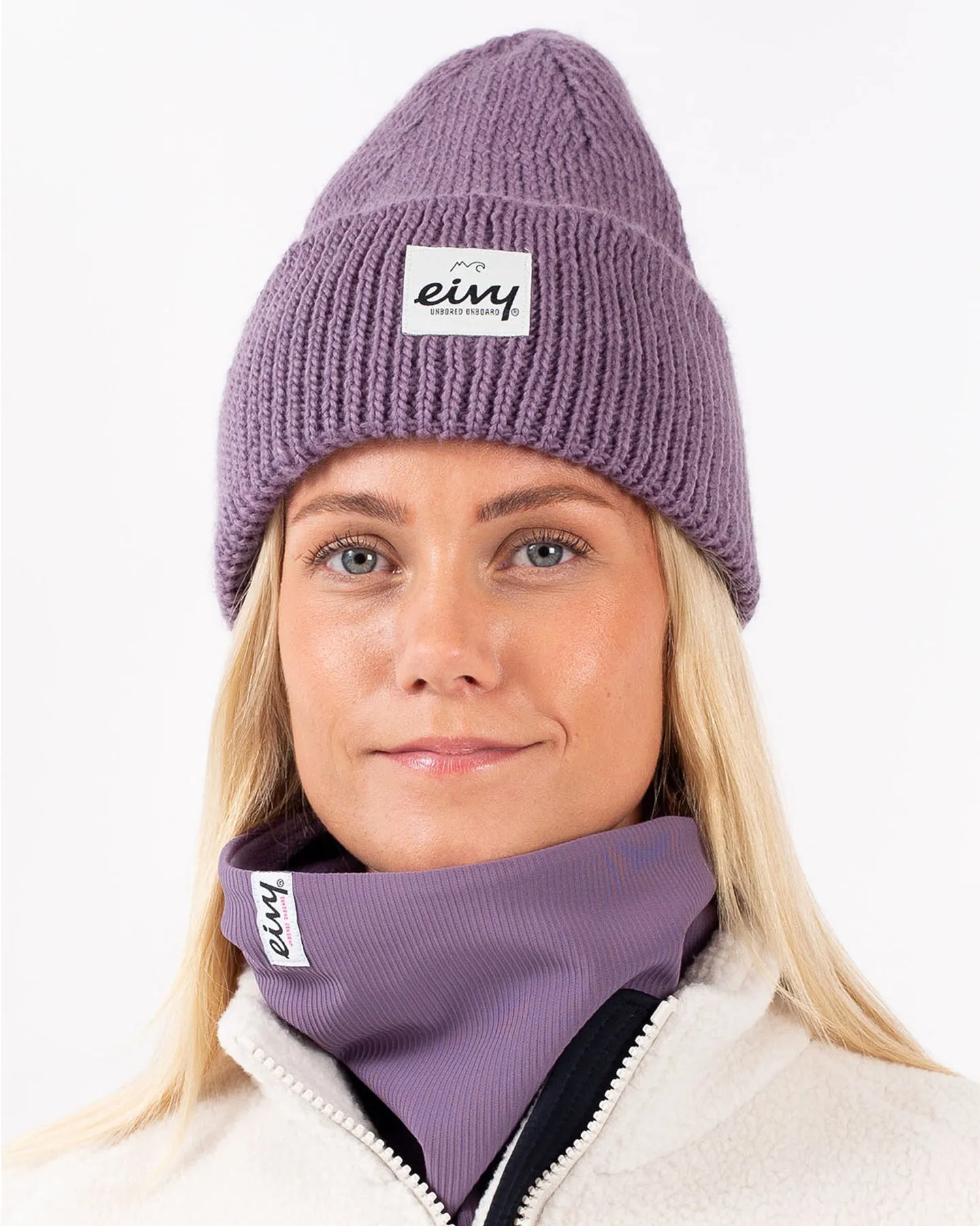 Eivy Easter Rib Wool Women's Beanie - Deep Purple