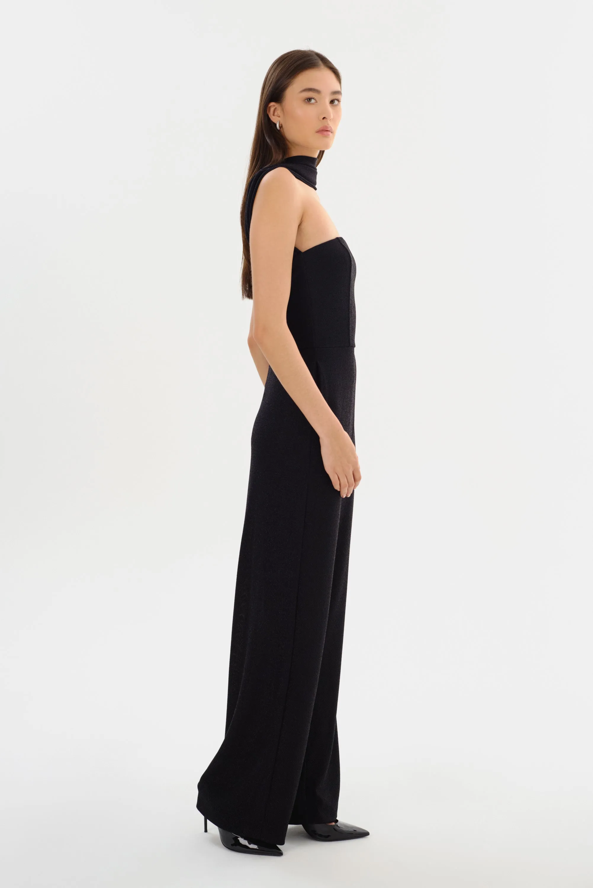 ELORA | Lurex Knit Jumpsuit