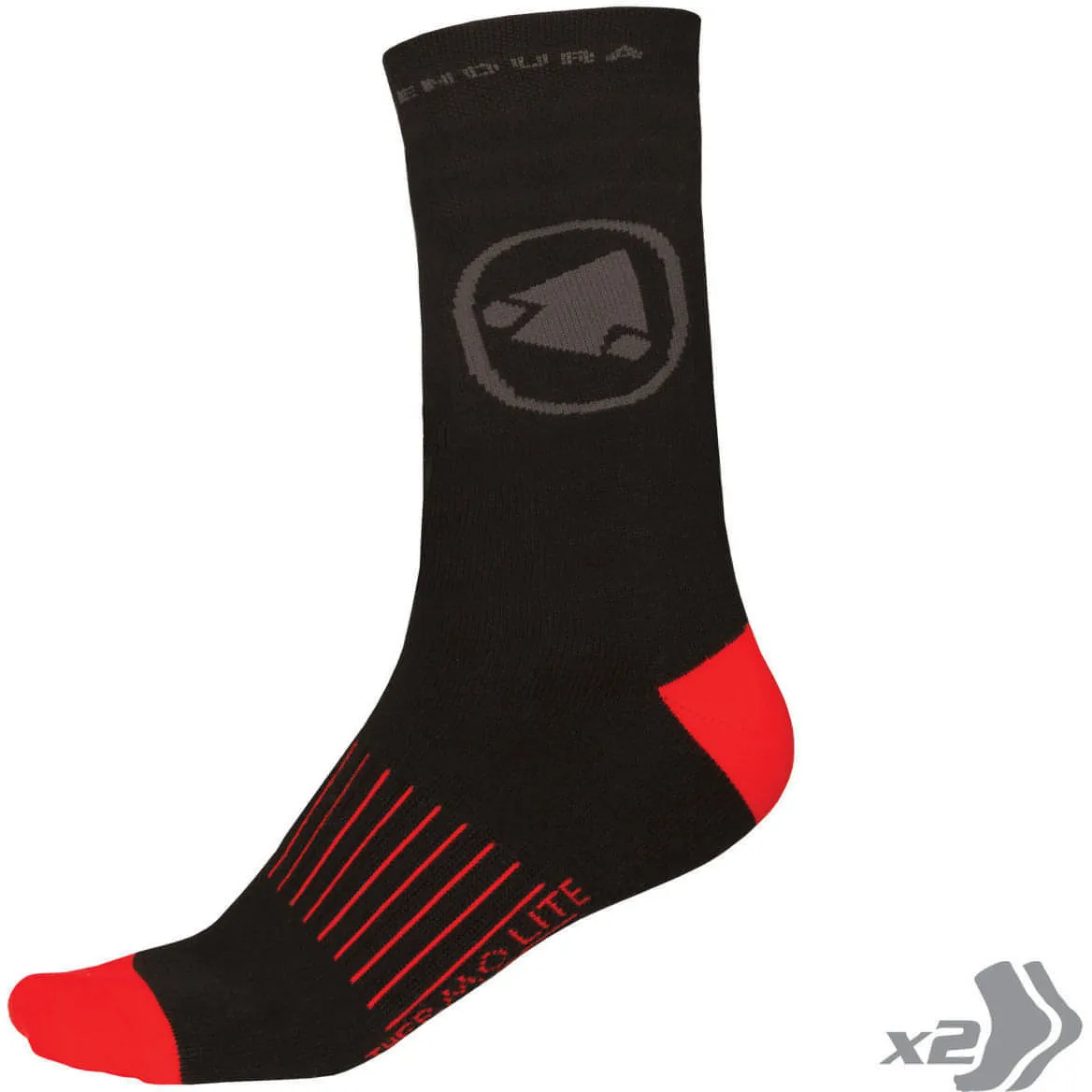 Endura Thermolite II (2 Pack) Cycling Socks - Black