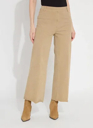 Erin Wide Leg Pants in Antique Wash Nutshell