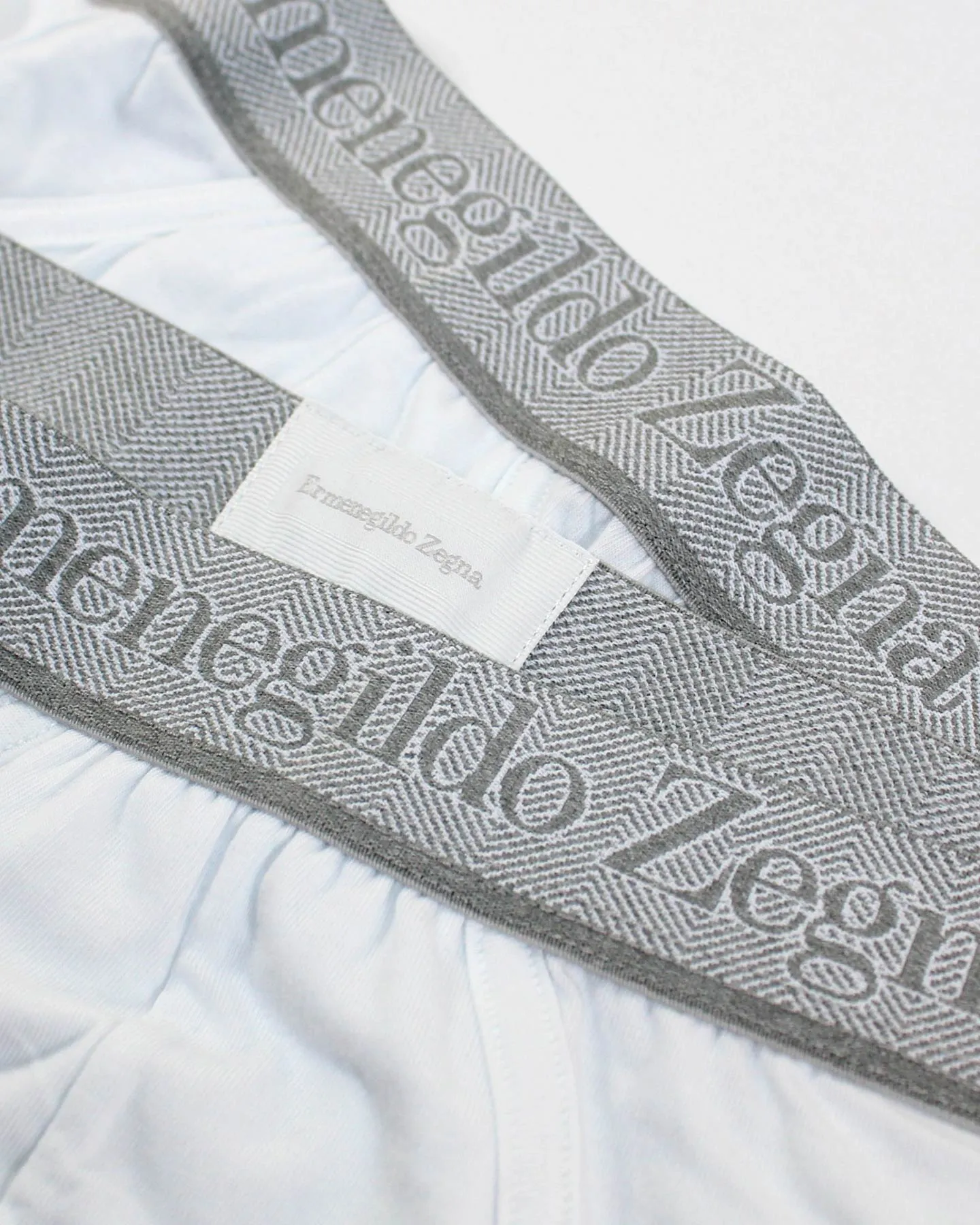 Ermenegildo Zegna Underwear White Stretch Cotton Midi Brief 2 Pack XXL SALE