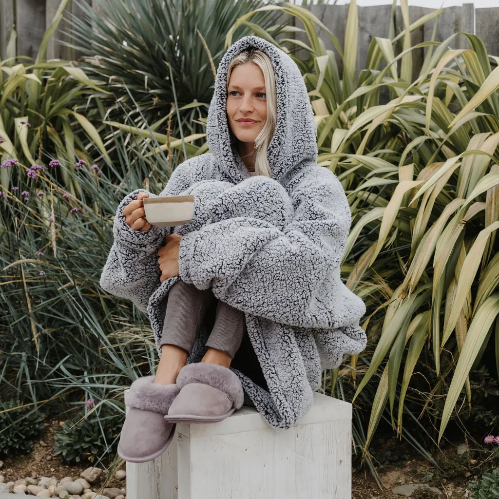 Esme - Bobble Sherpa Blanket Hoodie - Peacoat Navy