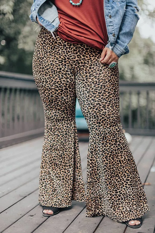 Flair For Fashion Leopard Pants Curves